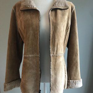 Guess Jacket Suede Faux Fur